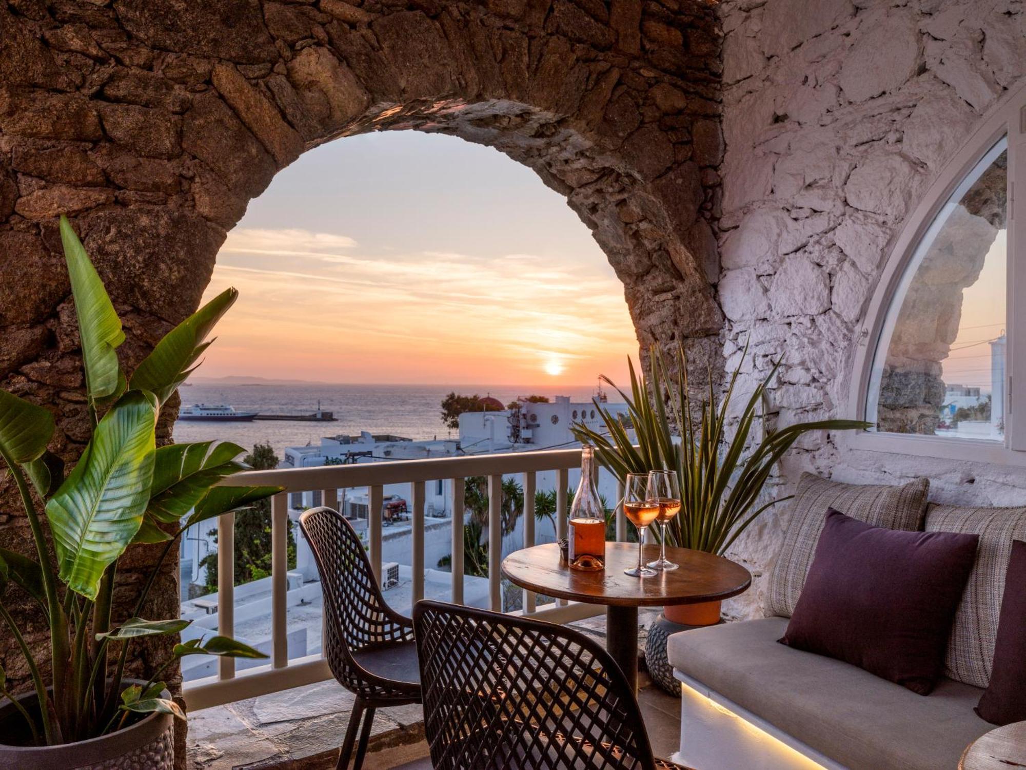 Yalos Hotel Sunset View Mykonos Town Private Rooms Екстер'єр фото